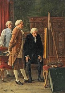 Die Kunstkenner by Benjamin Eugene Fichel