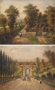Highgate Archway Viaduct; Millfield Lane, Highgate by Edward Atkins