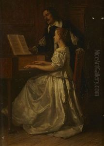The Piano Lesson by Benjamin Eugene Fichel