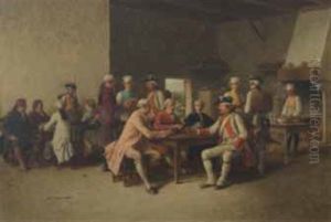 A La Taverne by Benjamin Eugene Fichel
