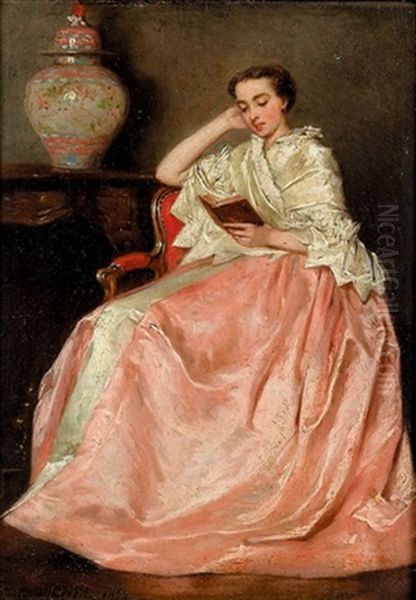 Interieur Mit Lesender Dame - view 1