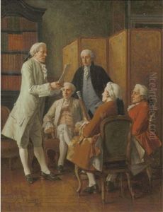 Anouncing The News by Benjamin Eugene Fichel