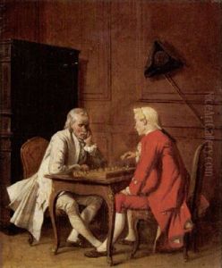 Die Schachspieler by Benjamin Eugene Fichel