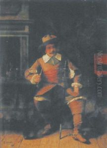 Rastender Fusssoldat Mit Muskete by Benjamin Eugene Fichel