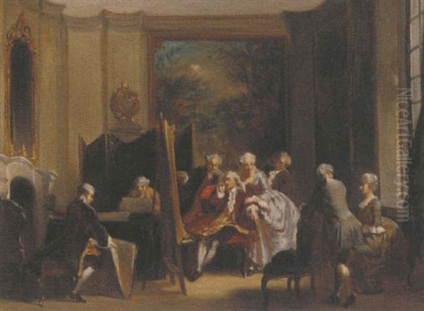 Admiring The Portrait - view 1