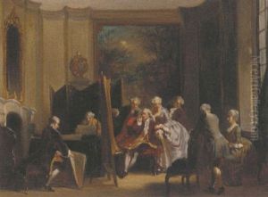 Admiring The Portrait Admiring The Portrait