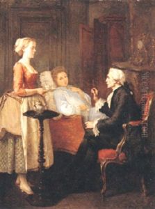 Interior Med Tre Personer Interior Med Tre Personer