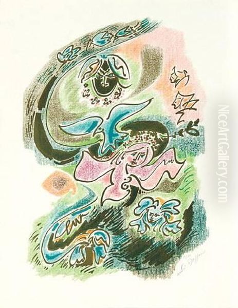 Masson (andre) From. Sonnet De Louise Labe - view 1