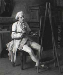 Artist At Work by Benjamin Eugene Fichel