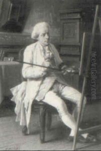 Artist In His Studio