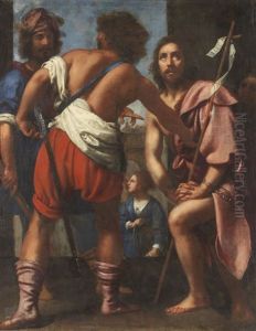San Giovanni Battista In Attesa Del Martirio Dinanzi Ai Carnefici by Felice Ficherelli