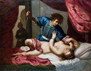 Die Vergewaltigung Der Lucretia by Felice Ficherelli