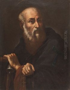 Portrait Of Saint Anthony by Orazio Fidani