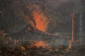 Eruption Du Vesuve by Francesco Fidanza