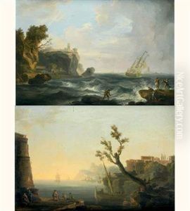 Marine Par Gros Temps (+ Marine Par Temps Calme; Pair) by Francesco Fidanza