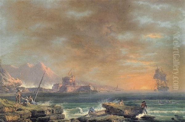 View Of A Port At Sunrise - view 1