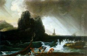 Figures On The Shore During A Storm Figures On The Shore During A Storm