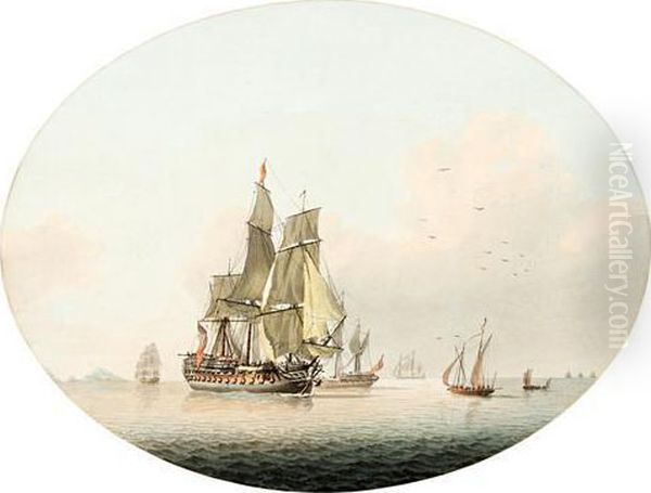 Sailing Vessels At Sea - view 1