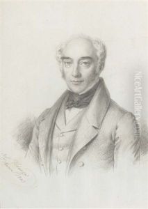 A Gentleman In Coat, Waistcoat And Tied Cravat, Self Portrait (?) by Raffaele Fidanza