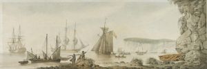 Two Views Of Shipping Off The Isle Of Wight