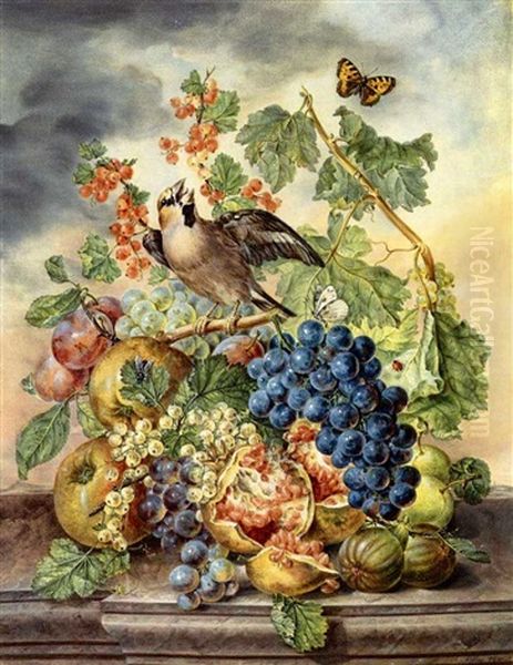 Still Life With Song Bird And Fruit - view 1