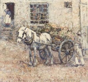 Horse Cart With Flowers