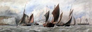 Shipping Off The Coast by William Edward Atkins