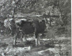 Two Cows In A Pasture by Harry Fidler