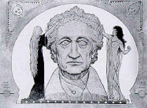A Bust Of Goethe by Hugo Hoppener Fidus