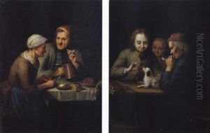 Bauerliches Paar by Johann Christian Fiedler