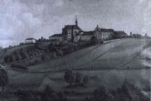 Ansicht Vom Hospiz Und Der Spitalkirche In Kukus, S_db"hmen