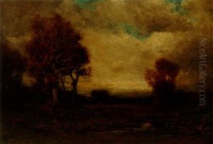 Landscape With House In The Distance by Edward Loyal Field
