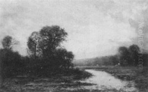 River Landscape by Edward Loyal Field