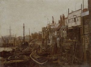 Shipping On The Thames, Duke Shaw Wharf, Limehouse