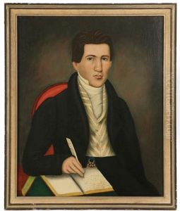 Portrait Of Phineus Field by Erastus Salisbury Field