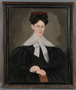 Portrait Of Mrs. E.a. Seymour Of Colebrook River, Connecticut by Erastus Salisbury Field