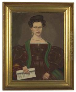 Portrait Of Mrs. Paul Smith Palmer by Erastus Salisbury Field
