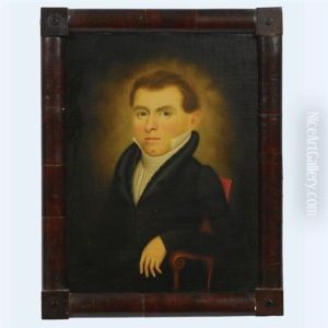 Portrait Of A Young Man In A Red Chair by Erastus Salisbury Field