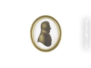 A Pair Of Bust-length Silhouettes Portraying John Daniel Hose (1773-1814) And His Daughter, Maria Hose: He, Wearing Coat, Frilled Chemise, Stock And Tied Cravat; She, Wearing Dress A Pair Of Bust-length Silhouettes Portraying John Daniel Hose (1773-1814) And His Daughter, Maria Hose: He, Wearing Coat, Frilled Chemise, Stock And Tied Cravat; She, Wearing Dress