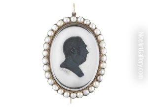 A Pair Of Silhouettes Portraying A Gentleman And Charles James Fox (1749-1806) by John M. Field