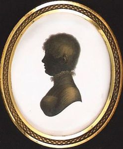 John Hose, Profile To The Right, Wearing Coat And Frilled Chemise (+ Maria Hose, Profile To The Left, Wearing Dress With High Ruff Collar; Pair) by John M. Field