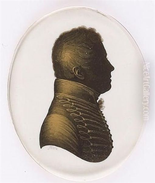 An Officer, Profile To The Right, Wearing Dragoons Uniform - view 1