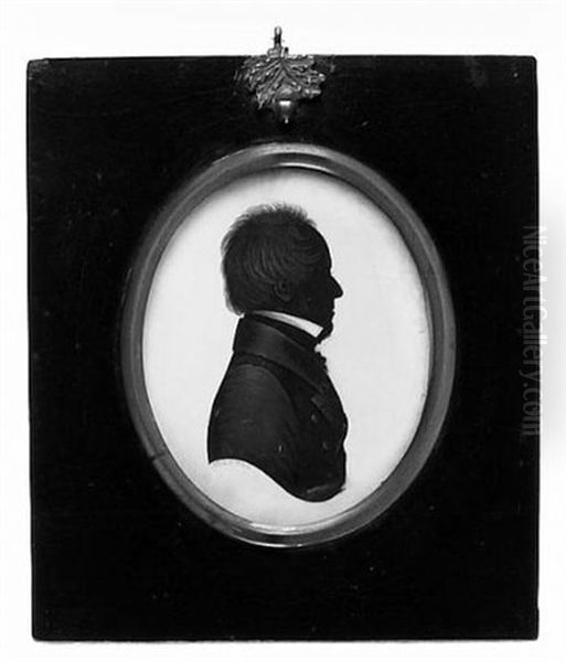 A Gentleman, Profile To The Right, Wearing Coat And Tied Stock - view 1