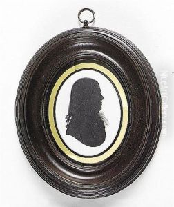 A Gentleman, Profile To The Right, Wearing Coat And Tied Cravat, His Hair In Bound Pigtail by John M. Field