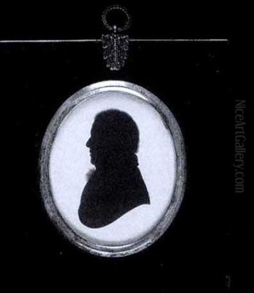 Anna Kendall Jones Wearing Bonnet Tied Beneath Her Chin And Fichu (+ Edward Kendall Jones, Wearing Coat And Cravat; Pair) - view 1