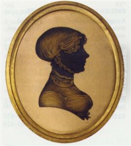 Princess Elizabeth In A Dress With High Collar And Wearing A Bonnet Tied Under Her Chin by John M. Field