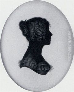 Jane Elliot, Her Hair In A Plaited Bun, With Comb And Ringlets At The Front, Wearing Decollete Dress With Turn-down Lace Collar And Puffed Sleeve