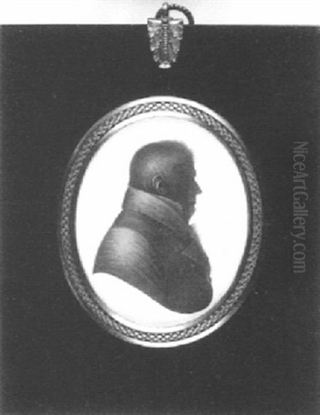 John Josselyn, Profile To The Right, In Coat And Lace Cravat - view 1