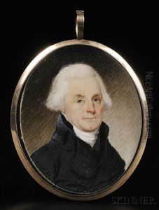 Portrait Miniature Of Thomas Jefferson by Robert Field