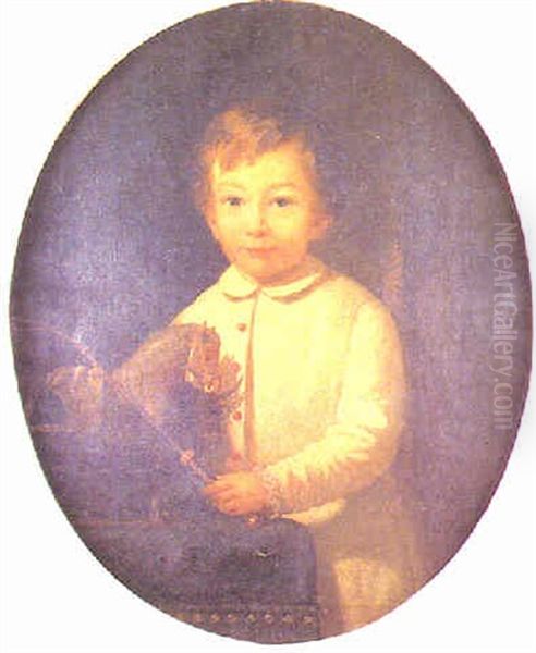 Retrato De Nino Con Caballito - view 1